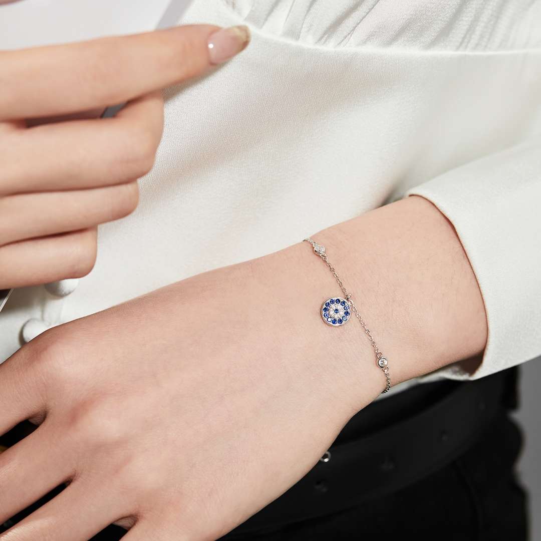 [Clover Jewelrys]Devil's Eye Round Shape Bracelet