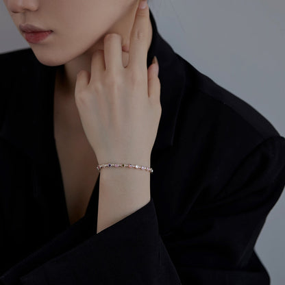 [Clover Jewelrys]Sparkling Exquisite Round Cut Party Bracelet