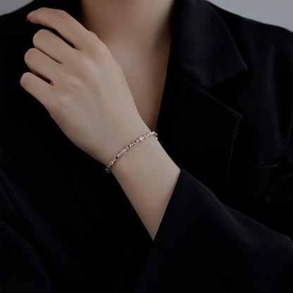 [Clover Jewelrys]Sparkling Exquisite Round Cut Party Bracelet