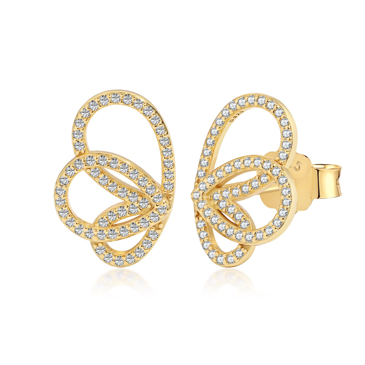 [Clover Jewelrys]Exquisite Butterfly Shape Earrings