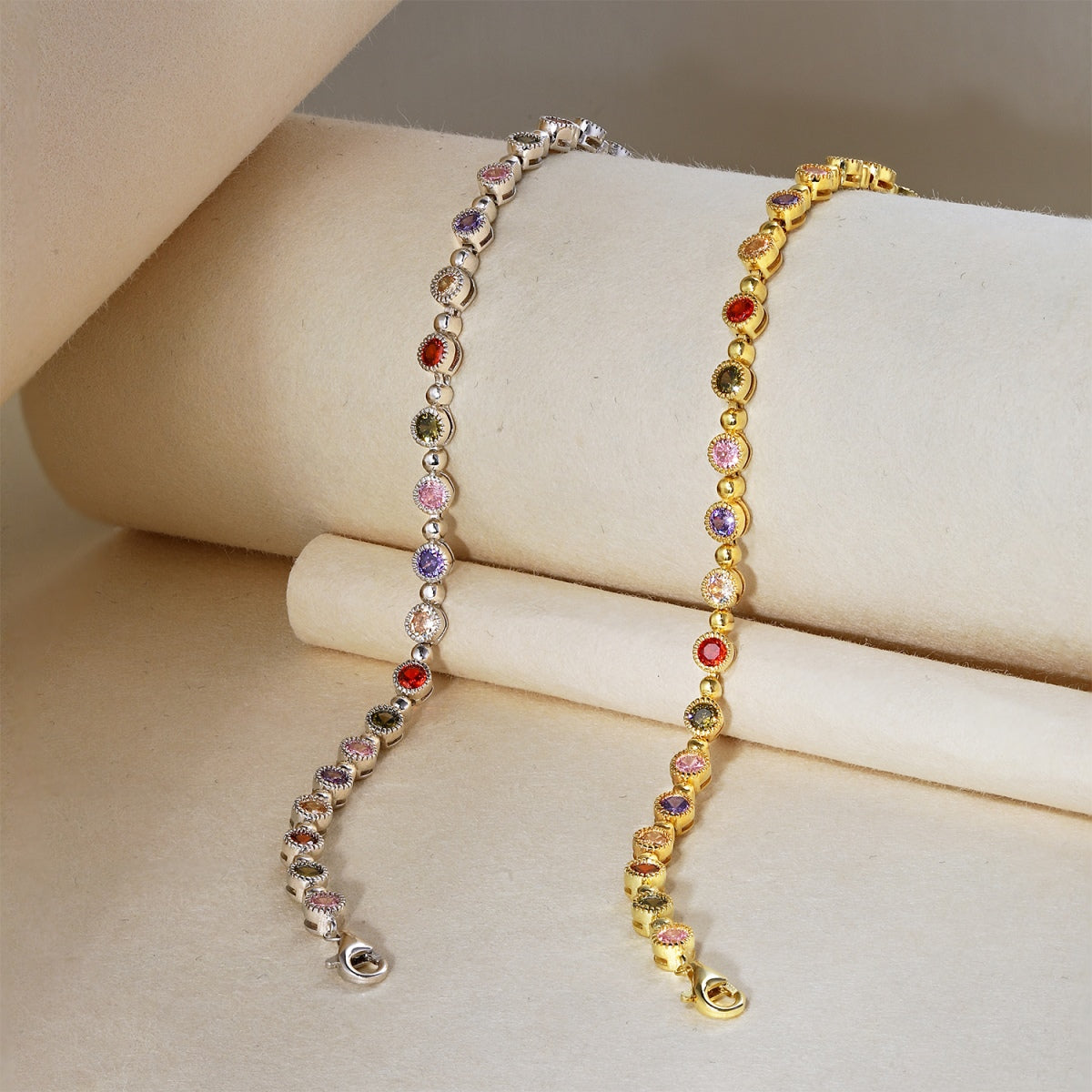 [Clover Jewelrys]Sparkling Exquisite Round Cut Party Bracelet