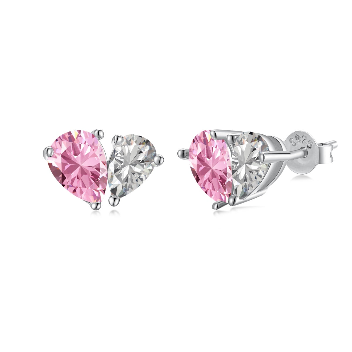 [Clover Jewelrys]Dazzling Elegant Heart Cut Lover Earrings