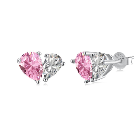 [Clover Jewelrys]Dazzling Elegant Heart Cut Lover Earrings