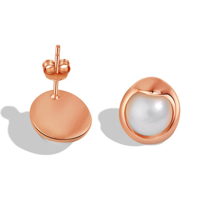 [Clover Jewelrys]Dainty Bread Pearl Earrings