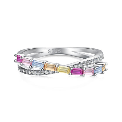 [Clover Jewelrys]Energetic Elegant Radiant Cut Party Ring