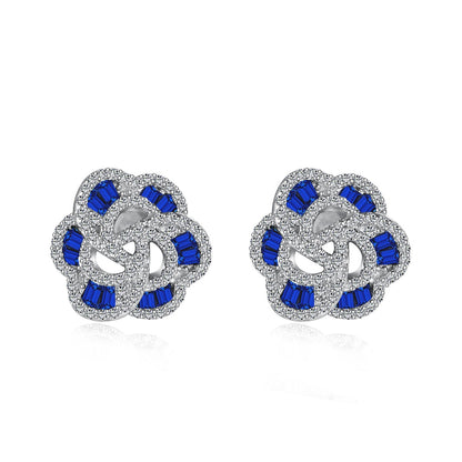 [Clover Jewelrys]Exquisite Flower Shape Daily Earrings