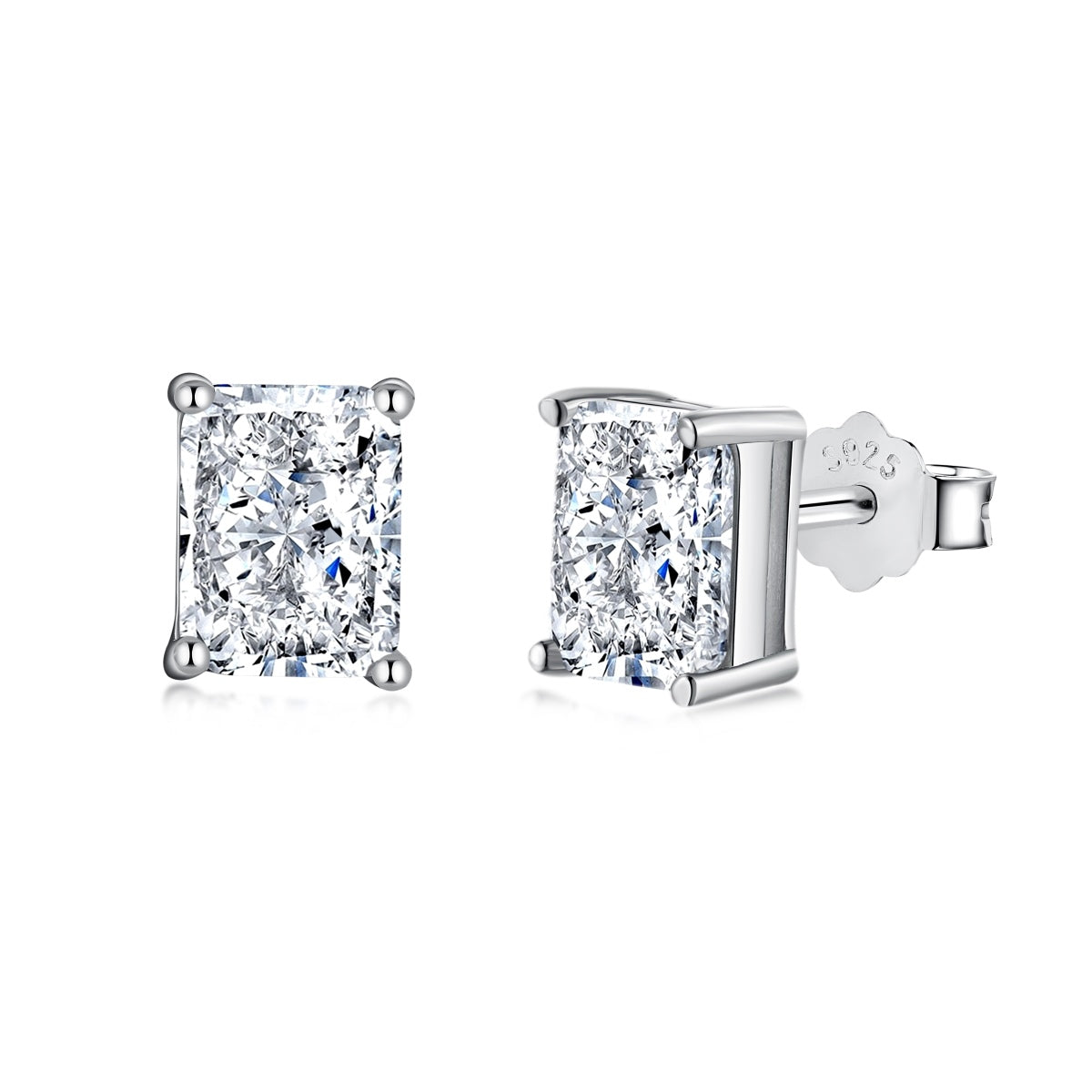 [Clover Jewelrys]Radiant Luxurious Princess Cut Daily Earrings