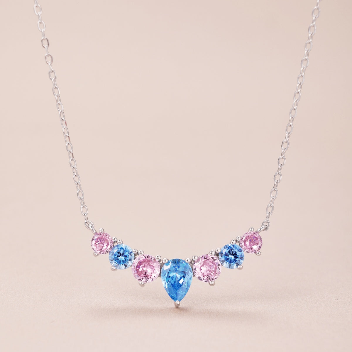 [Clover Jewelrys]Dainty Colorful Heart Necklace