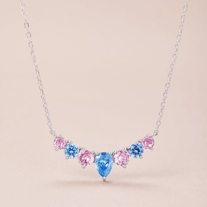 [Clover Jewelrys]Dainty Colorful Heart Necklace