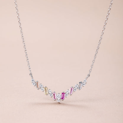 [Clover Jewelrys]Dazzling Rainbow Necklace