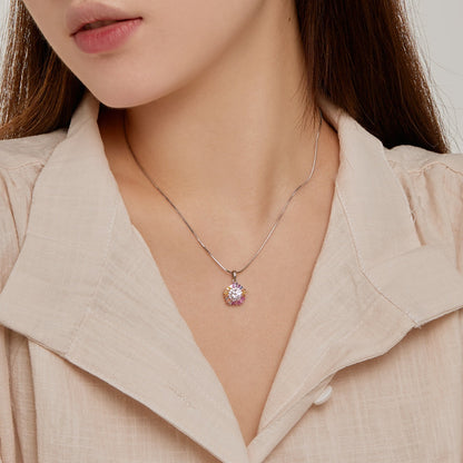 [Clover Jewelrys]Charming Flower Colorful Necklace