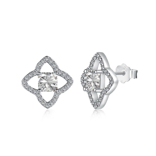 [Clover Jewelrys]Elegant Star Shape Princess Cut Daily Earrings