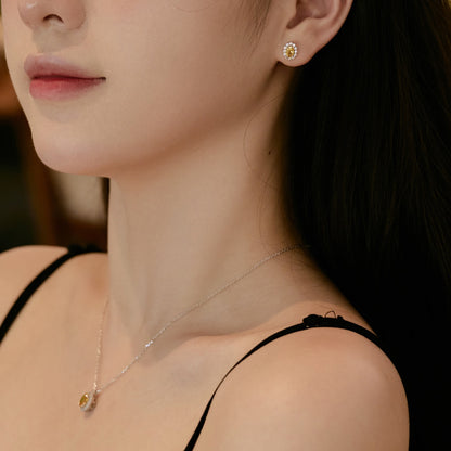 [Clover Jewelrys]Delicate Unique Oval Cut Daily Earrings