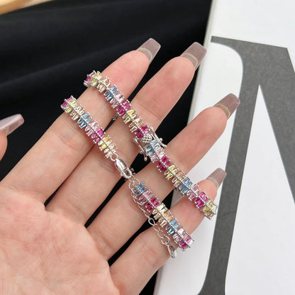 [Clover Jewelrys]Sparkling Exquisite Multi Cut Party Bracelet