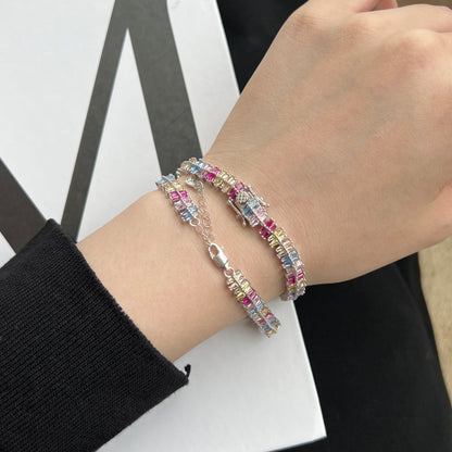 [Clover Jewelrys]Sparkling Exquisite Multi Cut Party Bracelet