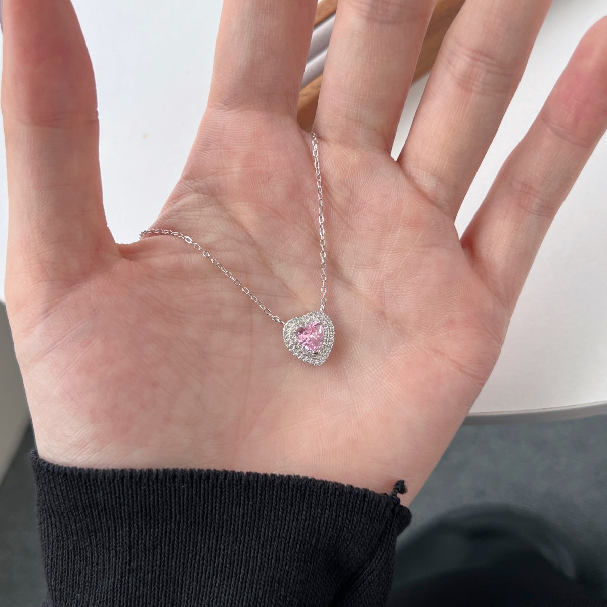 [Clover Jewelrys]Exquisite Heart Shape Necklace