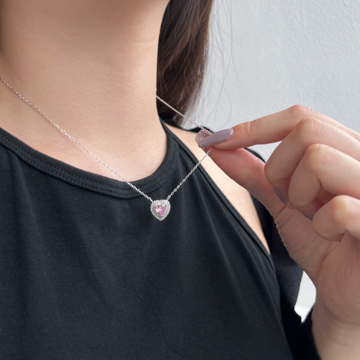 [Clover Jewelrys]Exquisite Heart Shape Necklace