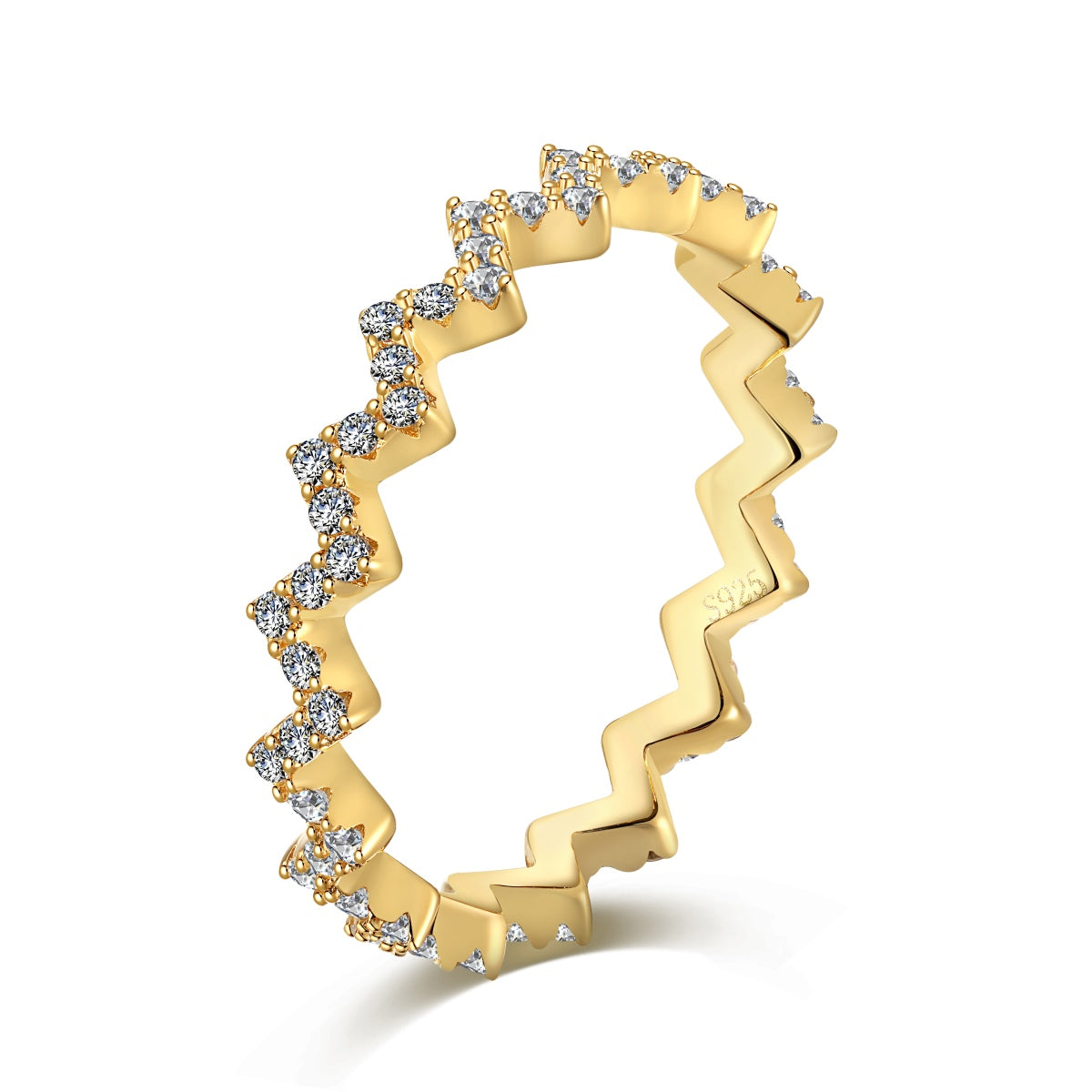 [Clover Jewelrys]Delicate Enchanting Wave Shape Daily Ring