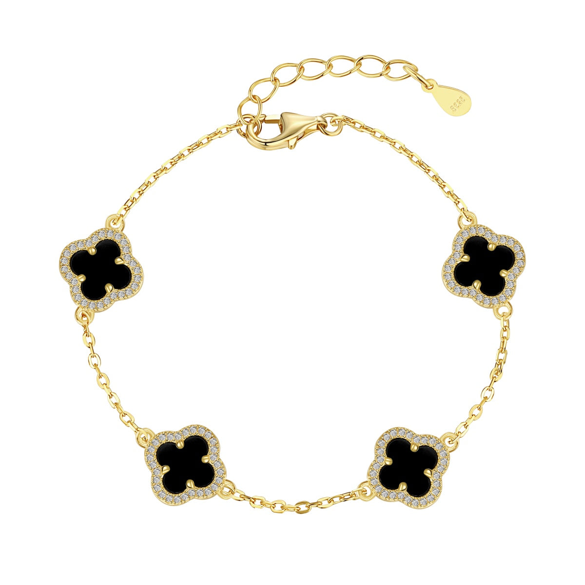 [Clover Jewelrys]Four-Leaf Clover Exquisite Bracelet