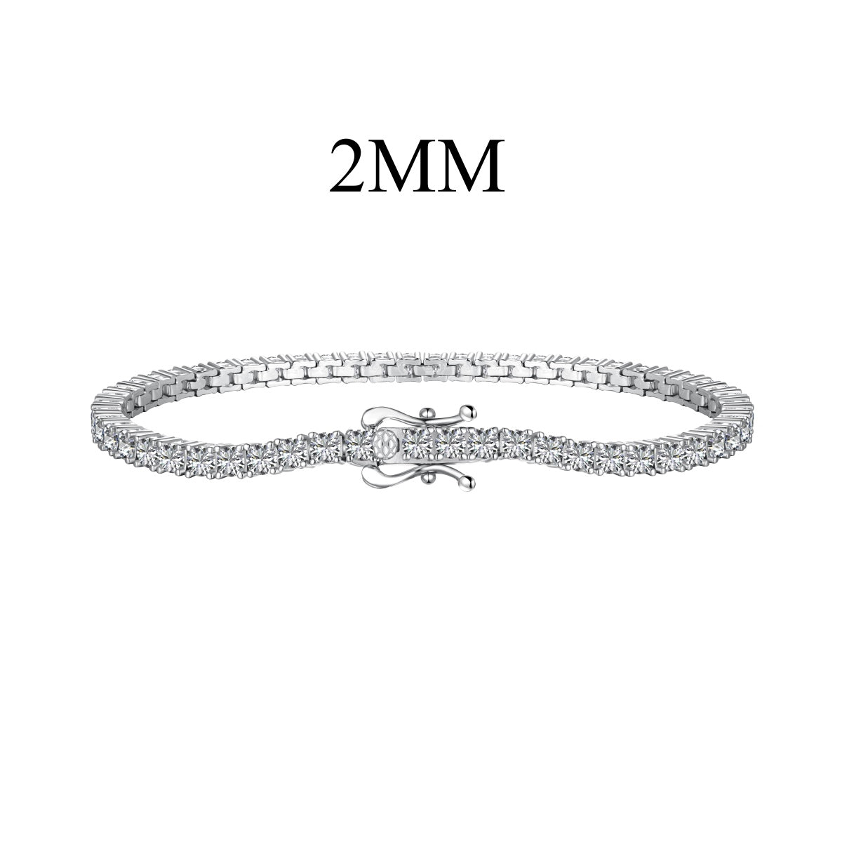 [Clover Jewelrys]Dazzling Exquisite Round Cut Daily Bracelet