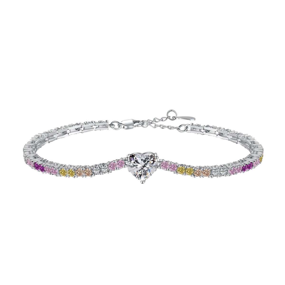 [Clover Jewelrys]Delicate Romantic Heart Shape Lover Bracelet