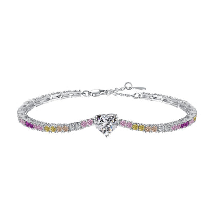 [Clover Jewelrys]Delicate Romantic Heart Shape Lover Bracelet