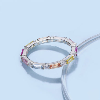 [Clover Jewelrys]Lively In Shades Elegant Radiant Cut Daily Ring