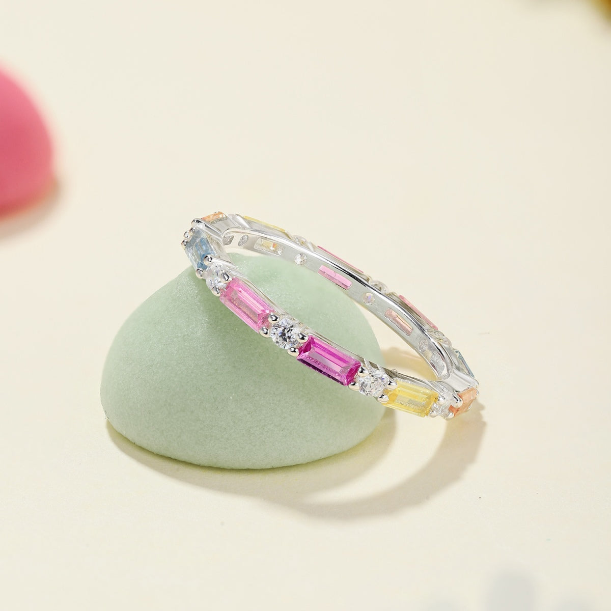 [Clover Jewelrys]Lively In Shades Elegant Radiant Cut Daily Ring