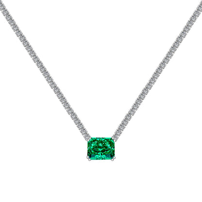 [Clover Jewelrys]4.0 Carat Elegant Radiant Cut Necklace