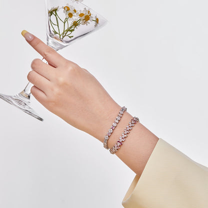 [Clover Jewelrys]Dainty Exquisite Flower Shape Daily Bracelet