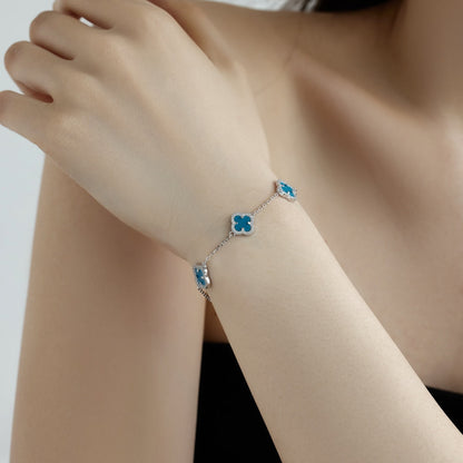 [Clover Jewelrys]Four-Leaf Clover Exquisite Bracelet