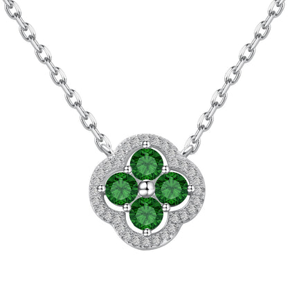 [Clover Jewelrys]Exquisite Necklace With Four-Leaf Clover Flower Design