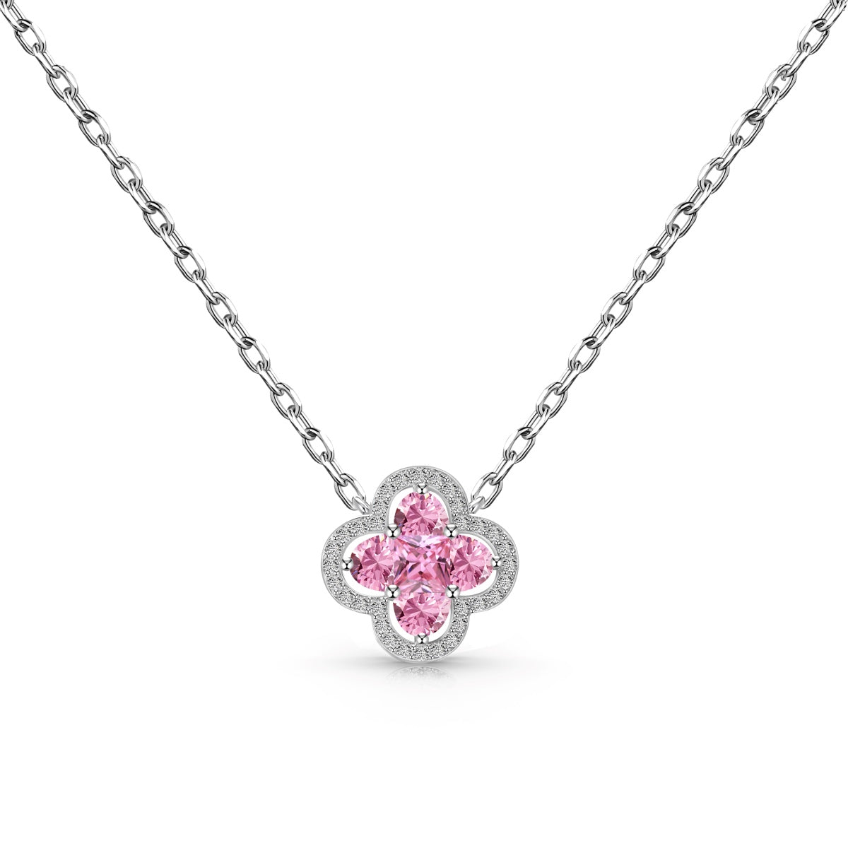 [Clover Jewelrys]Spliced Lucky Four-Leaf Clover Versatile Necklace