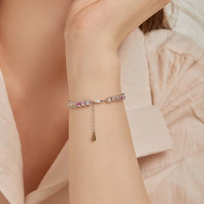 [Clover Jewelrys]Delicate Colorful Multi Cut Daily Bracelet