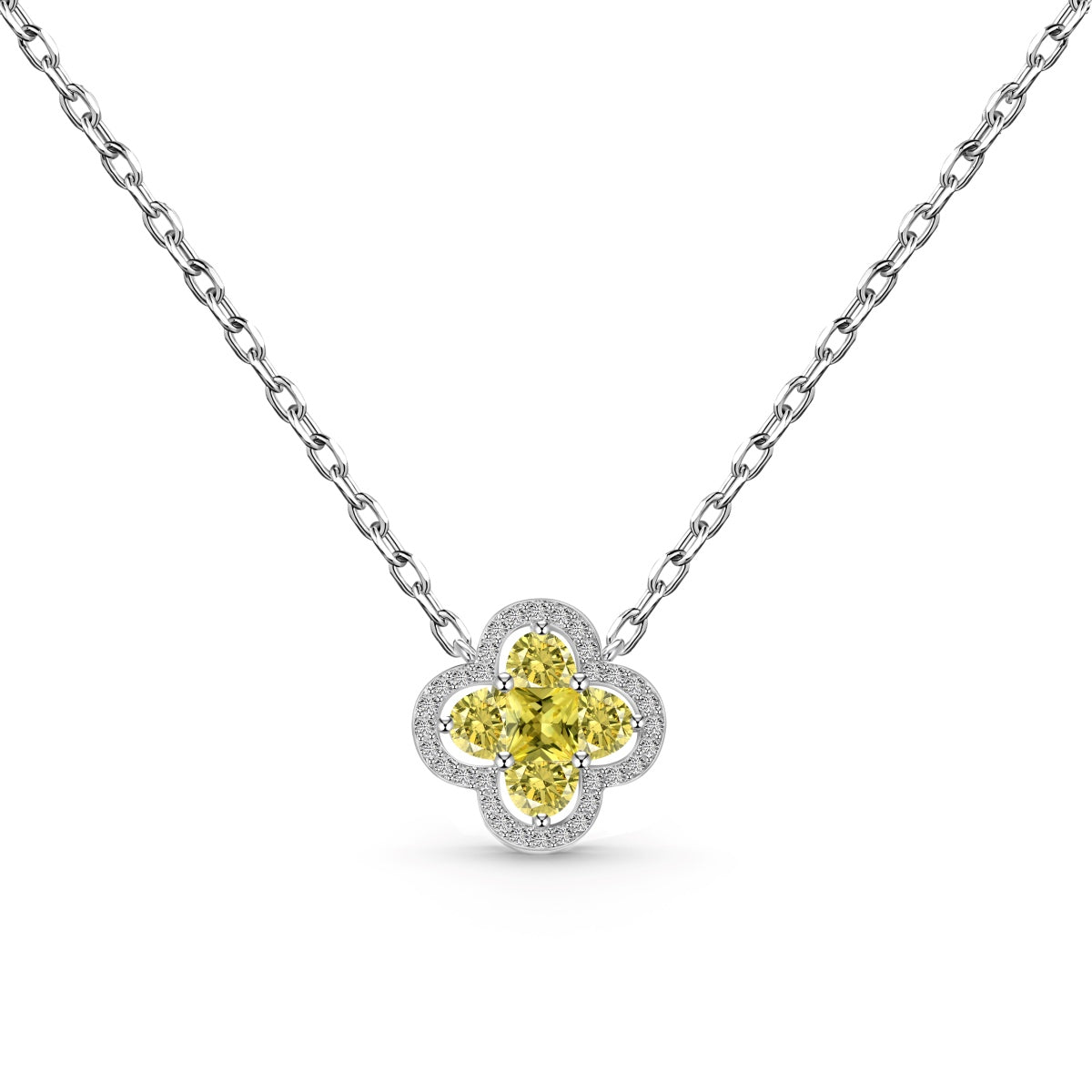 [Clover Jewelrys]Spliced Lucky Four-Leaf Clover Versatile Necklace