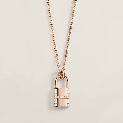 [Clover Jewelrys]HM ADVANCED NICHE LOCK HEAD NECKLACE DIAMONDS