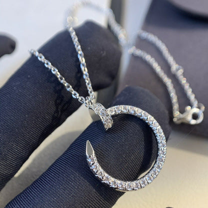 [Clover Jewelrys]JUSTE NECKLACE SILVER DIAMONDS