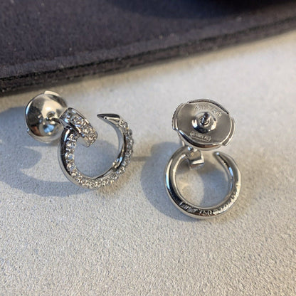 [Clover Jewelrys]JUSTE EARRINGS SILVER DIAMONDS