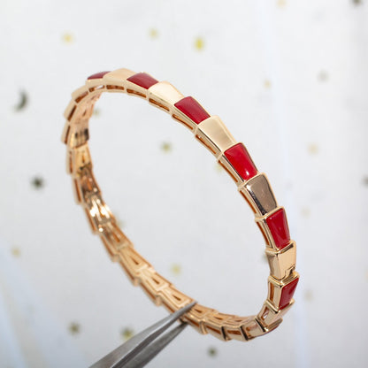 [Clover Jewelrys]SERPENTI BRACELET PINK GOLD RUBELLITE