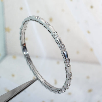 [Clover Jewelrys]SERPENTI BRACELET SILVER DIAMOND