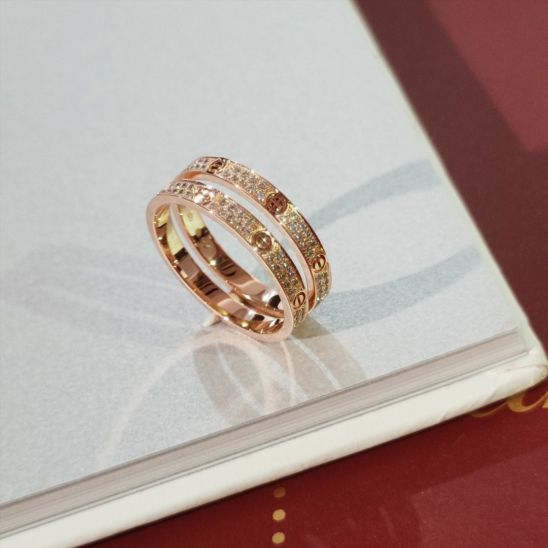 [Clover Jewelrys]LOVE RING 2.65MM DIAMOND