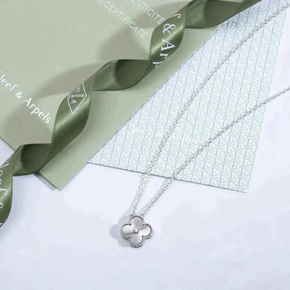 [Clover Jewelrys]CLOVER  15MM DIAMOND LASER NECKLACE SILVER