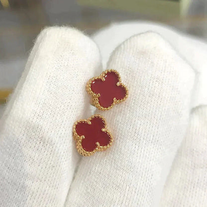 [Clover Jewelrys]CLOVER MINI 9.5MM CARNELIAN EARRINGS