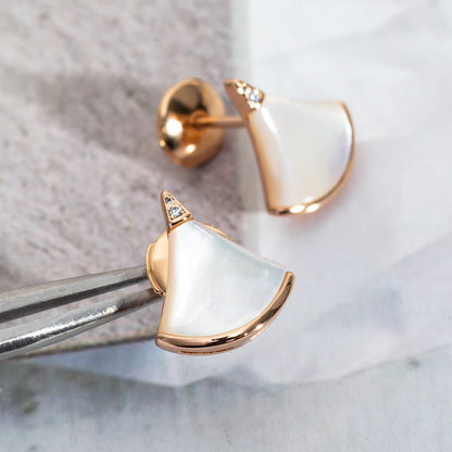 [Clover Jewelrys]DIVAS DREAM EARRINGS PINK GOLD