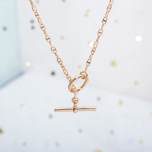 [Clover Jewelrys]ECHAPPEE NECKLACE PINK GOLD