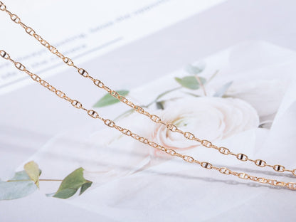 [Clover Jewelrys]ECHAPPEE NECKLACE PINK GOLD