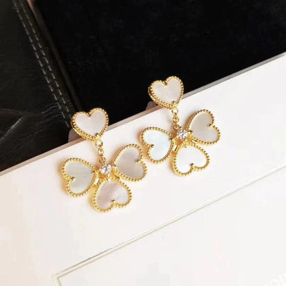 [Clover Jewelrys]CLOVER SWEET WHITE MOP EARRINGS