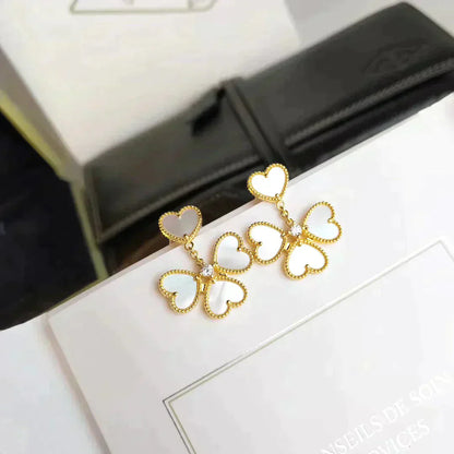 [Clover Jewelrys]CLOVER SWEET WHITE MOP EARRINGS