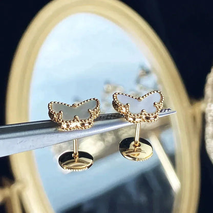 [Clover Jewelrys]SWEET BUTTERFLY MOP EARSTUDS