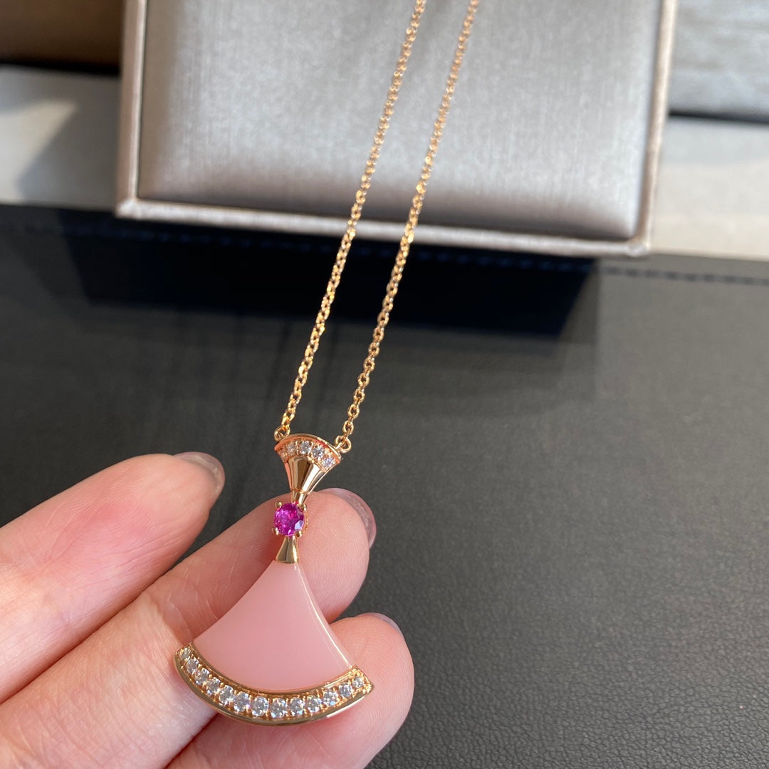 [Clover Jewelrys]DREAM NECKLACE PINK OPAL